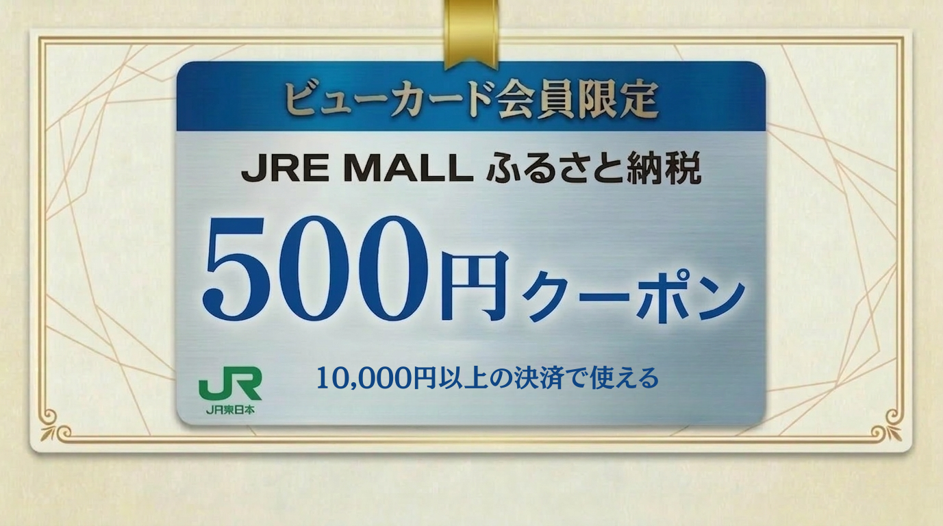 ＼ビューカード会員特別優待／JRE MALLクーポン（F）