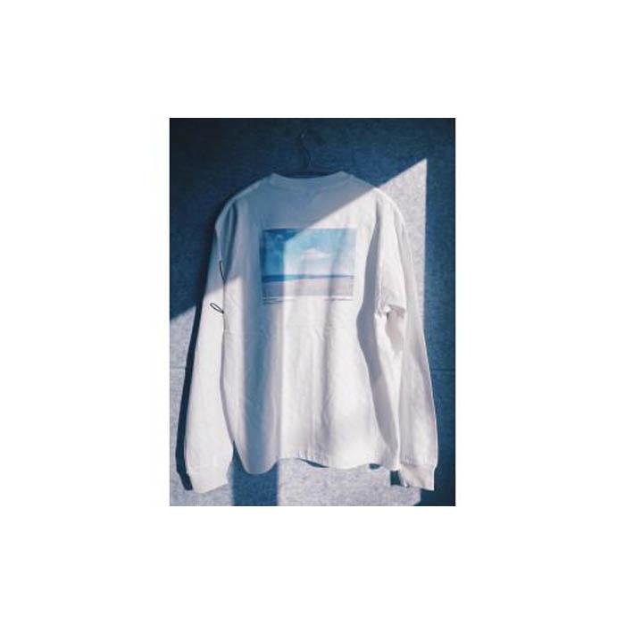 いわき市発D2Cブランド「yourmood」 NEWSTANDARD ロングスリーブTシャツ WHITE_XL