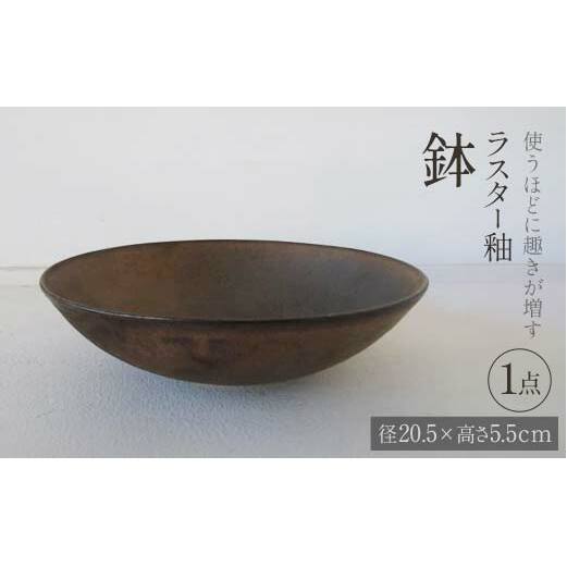 使うほどに趣きが増す ラスター釉 鉢 1点 potter 佐藤みどり 富山県 立山町 F6T-107