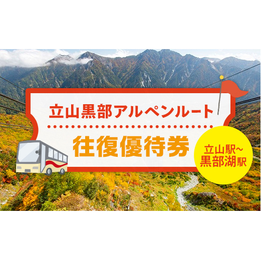 立山黒部アルペンルート ( 立山駅 ~ 黒部湖駅 ※往復 ) 優待券 立山黒部貫光観光 旅行 券 チケット 体験 トラベル 黒部 富山県 立山町 F6T-781