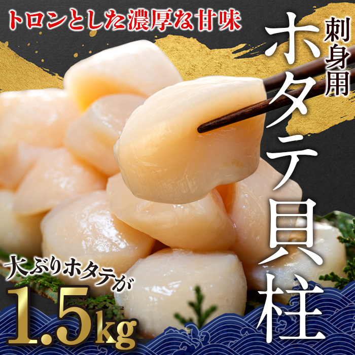 刺身用ホタテ貝柱 1.5kg