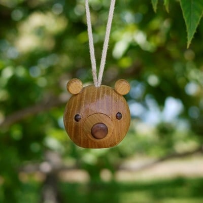長野県産材　くまのペンダント手作りキッド【1205145】