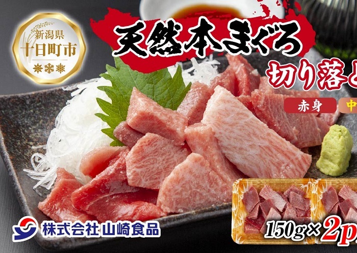 天然 本マグロ 切り落とし 赤身 中トロ 150g×2パック 計300g 本まぐろ クロマグロ 中とろ 冷凍 まぐろ 鮪 海鮮 刺身 海鮮丼  手巻き寿司 お取り寄せ グルメ 送料無料 新潟県 十日町市 | 新潟県十日町市 | JRE MALLふるさと納税