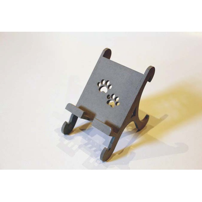 アニマルスマートフォンスタンド ネコ グレー 雑貨 日用品 スマホ スマホスタンド 