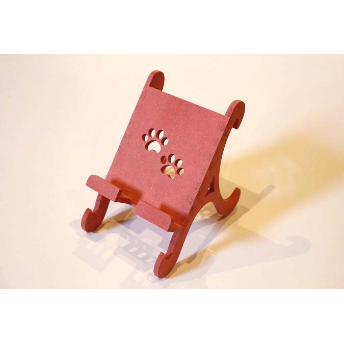 アニマルスマートフォンスタンド ネコ 赤 雑貨 日用品 スマホ スマホスタンド 