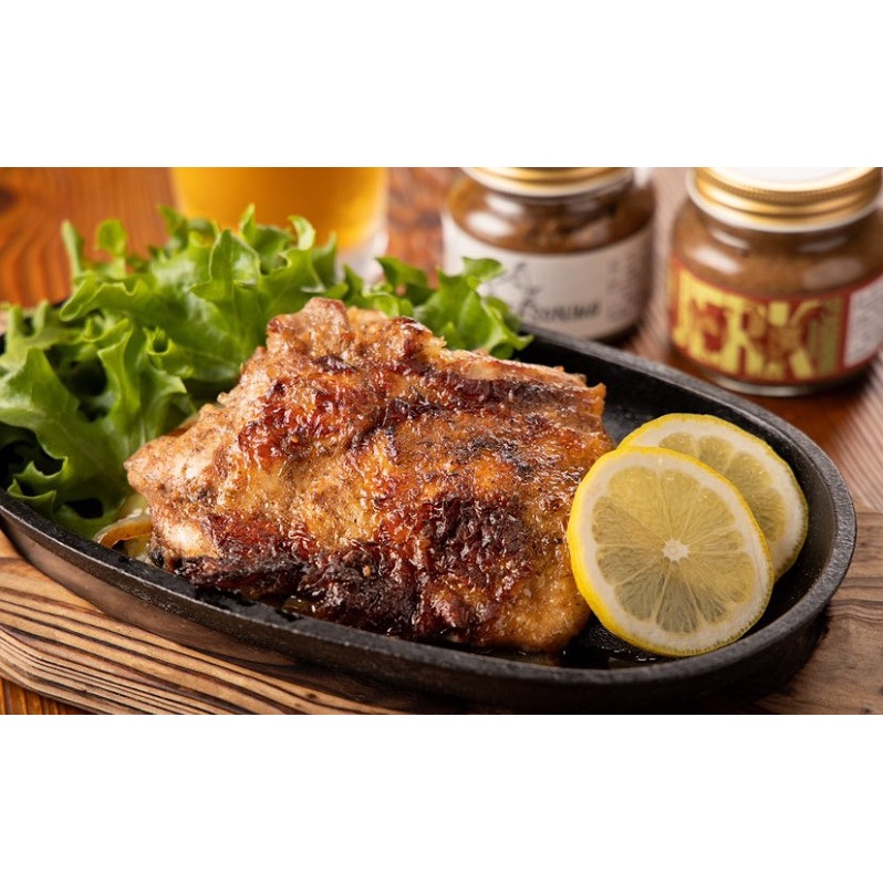 松乃井酒造場の酒かす入りジャークシーズニングと越乃鶏のジャークチキンセット お肉 鶏もも肉 調味料 ジャマイカ 伝統的 酒粕 柔らかく コク スパイス おすすめ 焼くだけ 簡単
