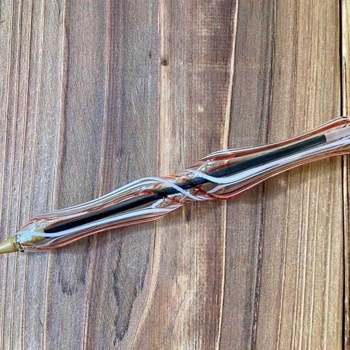 ガラスペンなのに気軽に使えてエレガントなガラスペン（赤）