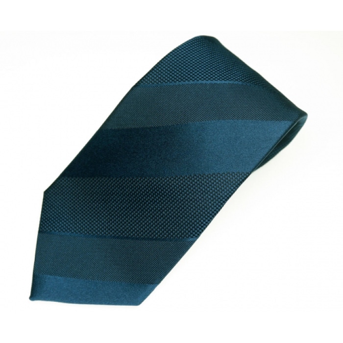 郡内織物「富士桜工房」シルクネクタイ紺無地  三段縞  納戸