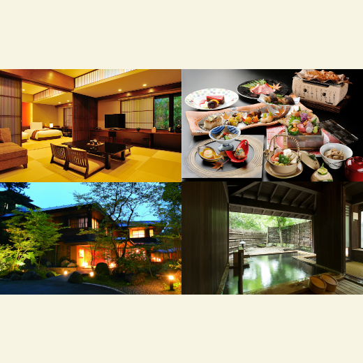 竹泉荘ジュニアプレミアスイート　平日ペア宿泊券（1泊2食付）　【04301-0298】