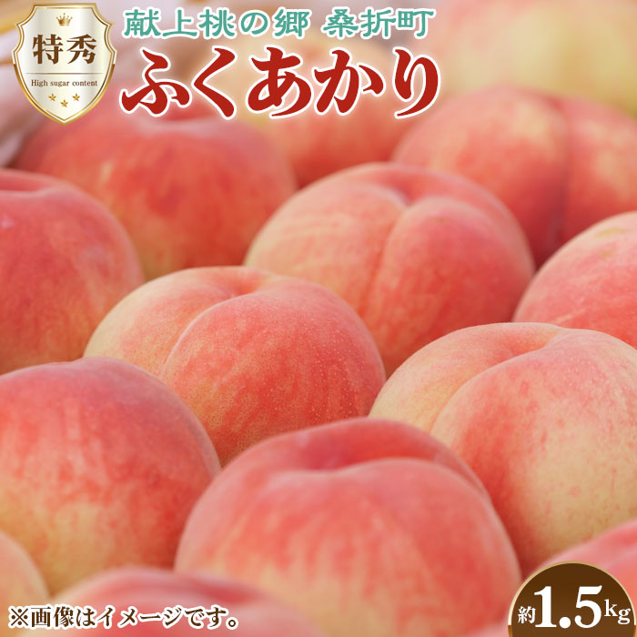 もも【ふくあかり・2026年産先行受付】特秀1.5kg　桑折町産　JAふくしま未来　桃