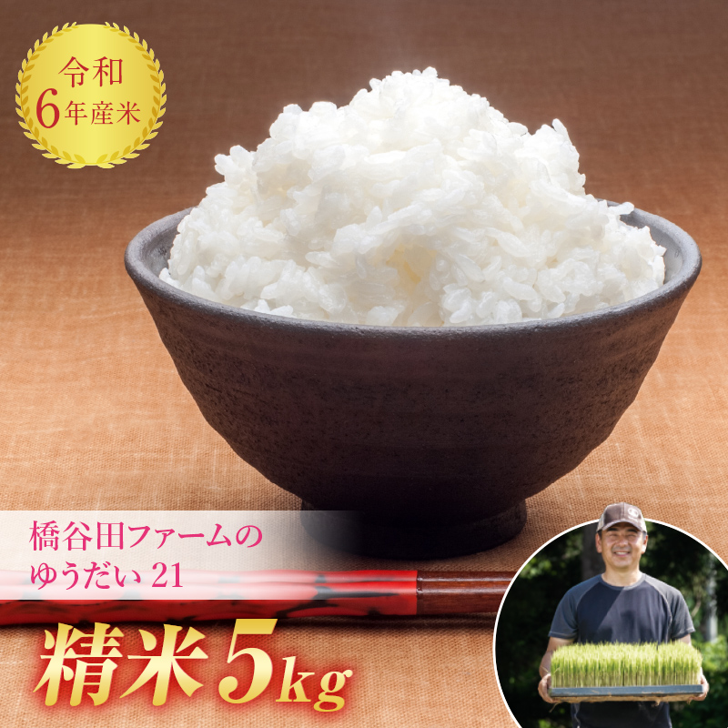 令和6年産 減農薬・減化学肥料栽培 ゆうだい21 精米 5kg F4D-1782