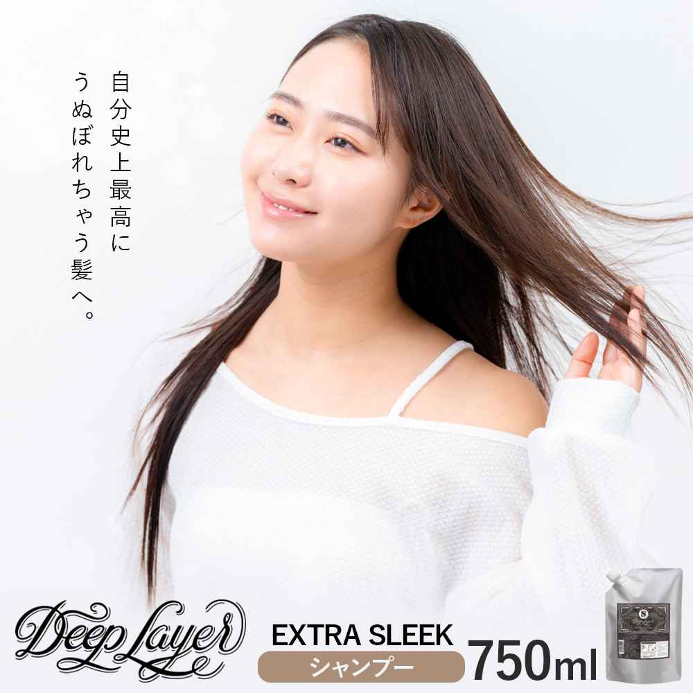 シャンプー ディープレイヤー EXTRA SLEEK 750ml 詰め替え用 [30日以内に出荷予定(土日祝除く)]茨城県 結城市 化粧品 ヘアケア シャンプー ケア用品 ヘア 美容[配送不可地域あり]---yuki_s_14_750ml---