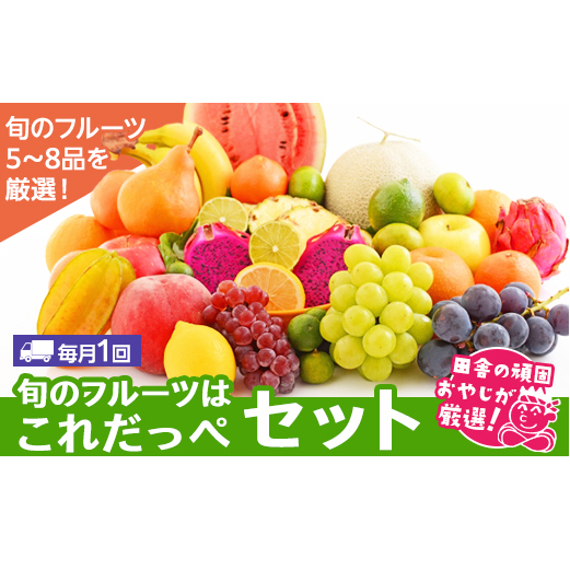田舎の頑固おやじが厳選！【定期便】旬のフルーツはこれだっぺセット毎月1回1年コース(計12回) [BI47-NT]
