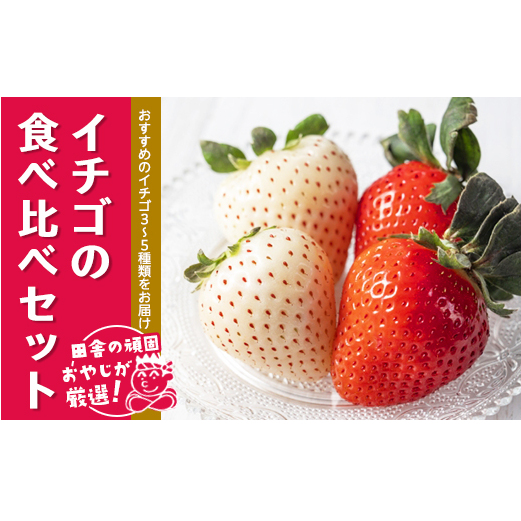 田舎の頑固おやじが厳選！イチゴの食べ比べセット【令和3年2月から順次お届け】 [BI32-NT]