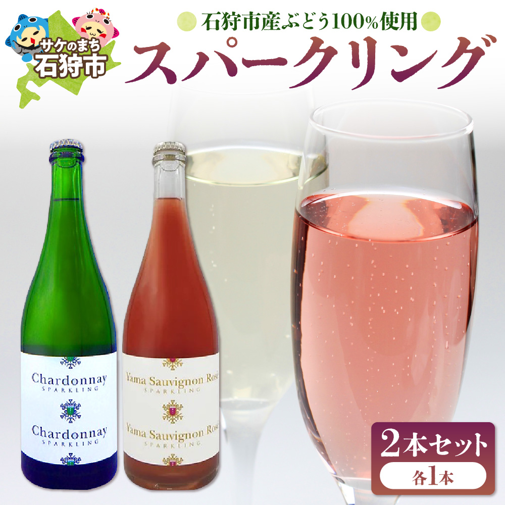 石狩市産ぶどうで作ったスパークリング 2本セット_is025-009-000