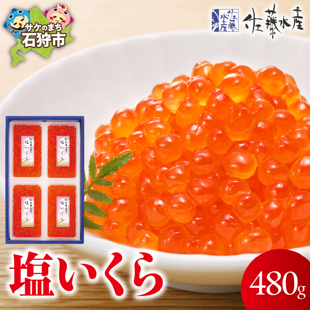 佐藤水産 塩いくら 480g（10/15以降順次発送）_is001-170-000