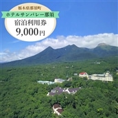ホテルサンバレー那須 宿泊利用券 9,000円分｜宿泊 旅行 チケット 宿泊券 旅行券 旅 リラックス ファミリー 温泉 露天風呂 国内旅行 那須 栃木県 那須町〔D-43〕※着日指定不可