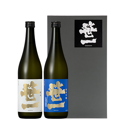 1001-087 【蔵元限定】笹一純米ギフトセット 720ml×2本 (山梨県大月市)