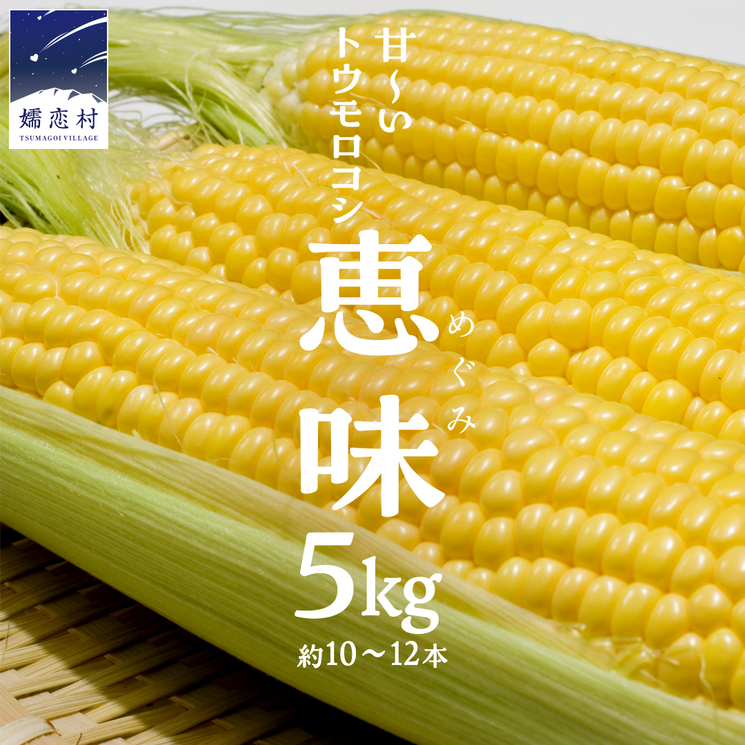 上旬 甘〜いトウモロコシ 恵味 5kg 約10〜12本 先行受付 とうもろこし 産地直送 羽生田売店 期間限定 先行予約 人気 朝採り お取り寄せ 関東 群馬 [AL005tu]