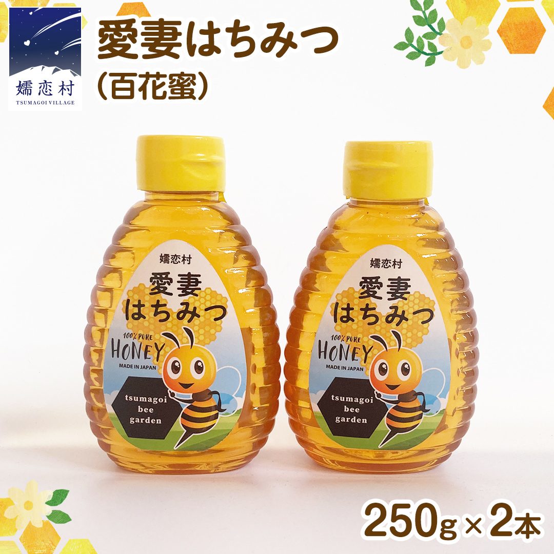 愛妻はちみつ ( 百花 ) 250g × 2個 セット はちみつ ハチミツ 国産 蜂蜜 群馬 おすすめ つまごいビーガーデン [AC004tu]