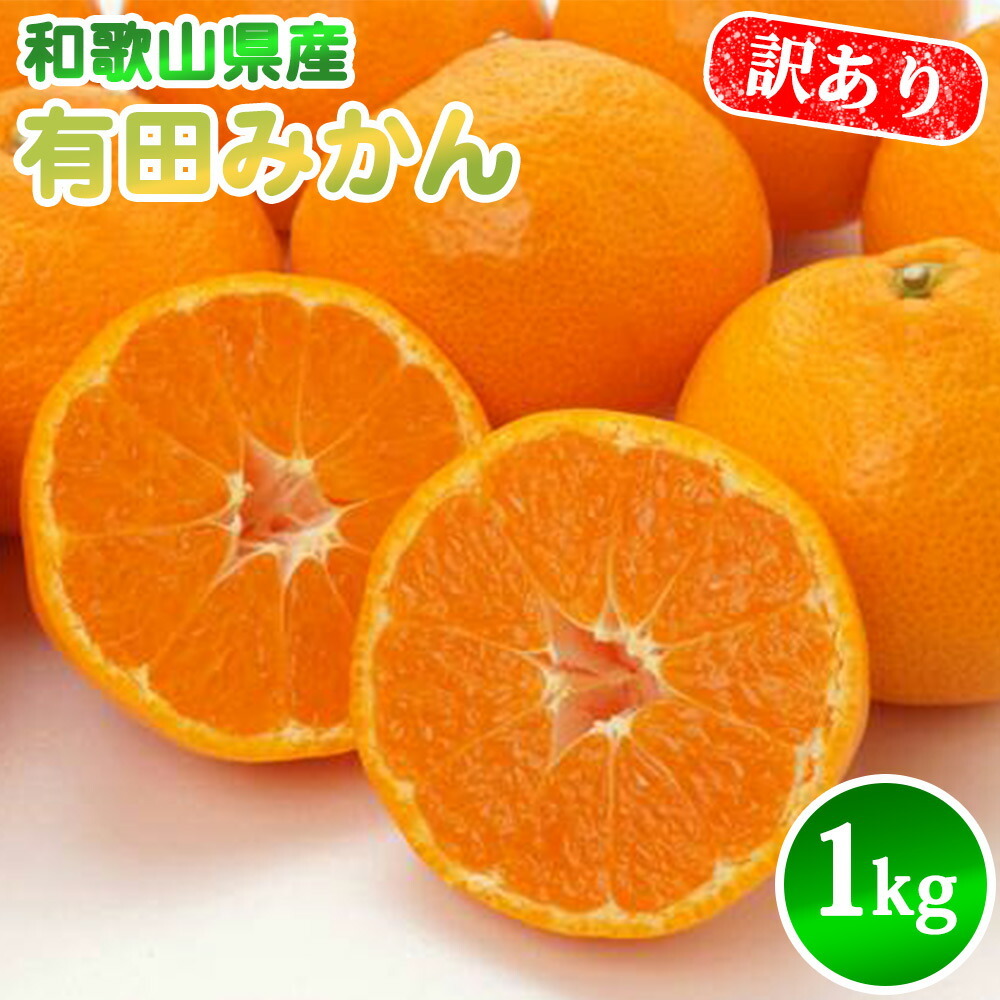 AN6112_有田みかん【訳あり】1kg SS~2Lサイズ混合 農家直送