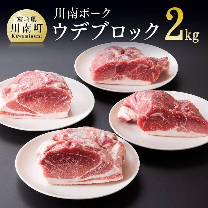 川南ポーク豚肉ウデブロック 2kg 豚肉[E5008]