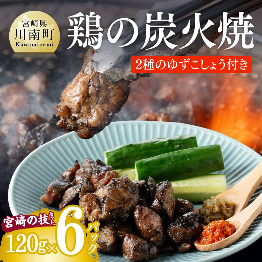 鶏の炭火焼き「宮崎の技セット」6パック 肉 鶏肉 加工品 惣菜[H1404]