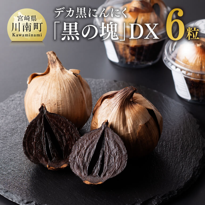 デカ黒にんにく「黒の塊」DX6粒 野菜 にんにく[E10401]