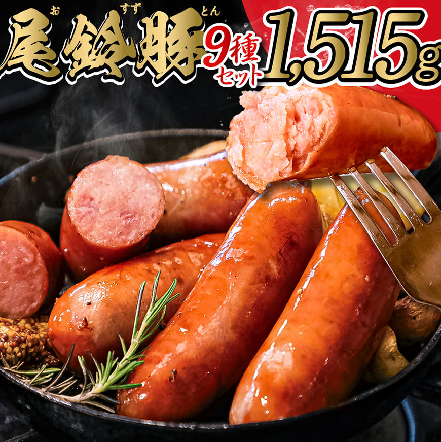 [PREMIUMPORK]尾鈴豚ハム・ソーセージ詰め合わせ9種 豚肉 加工品[E9207]