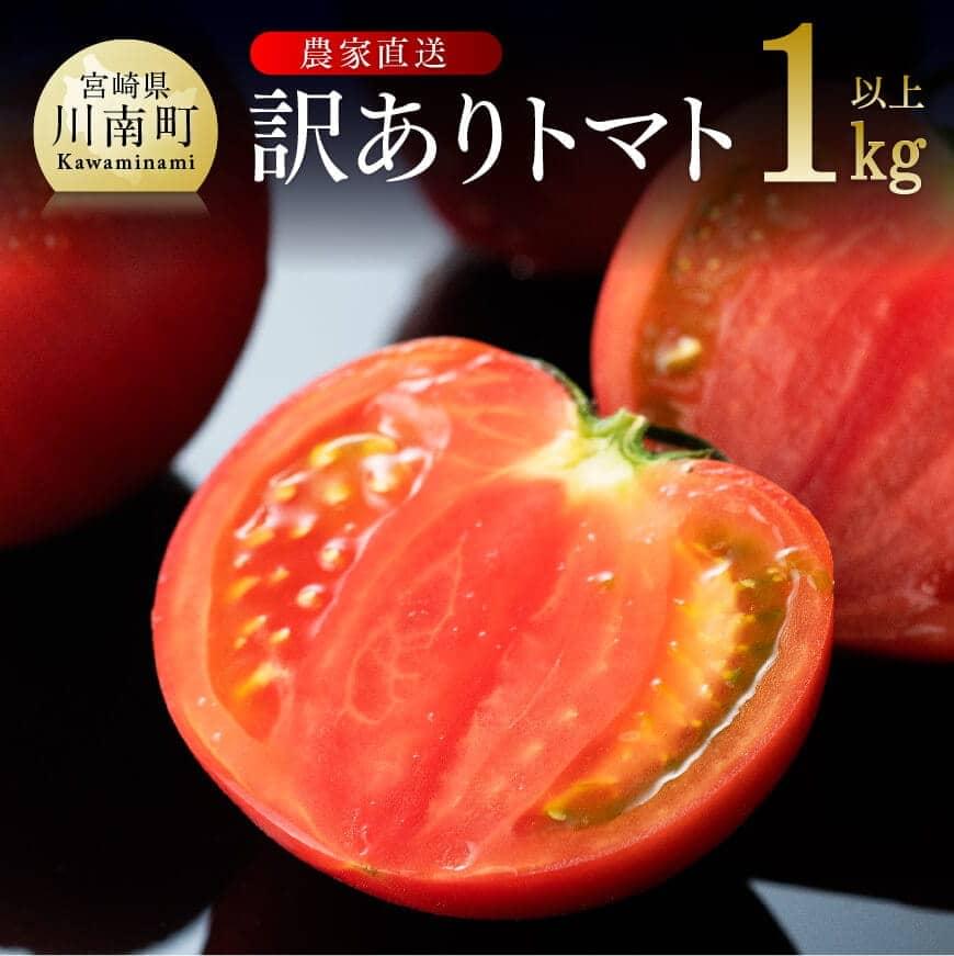 [訳あり]宮崎県産とまと川南町産トマト1kg トマト とまと[E6602]