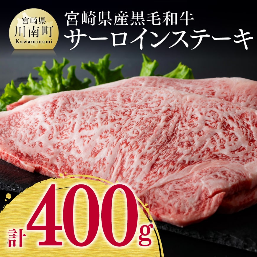 宮崎県産黒毛和牛サーロインステーキ 肉 牛肉 焼肉[D0623]