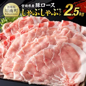 [期間限定]宮崎県産豚肉ロースしゃぶしゃぶ2.5kg(500g×5) 豚肉[D0609]