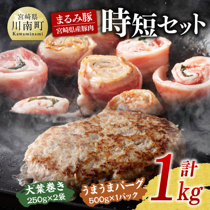 「まるみ豚」宮崎県産豚肉 時短セット 豚肉 肉 時短 セット[D11504]