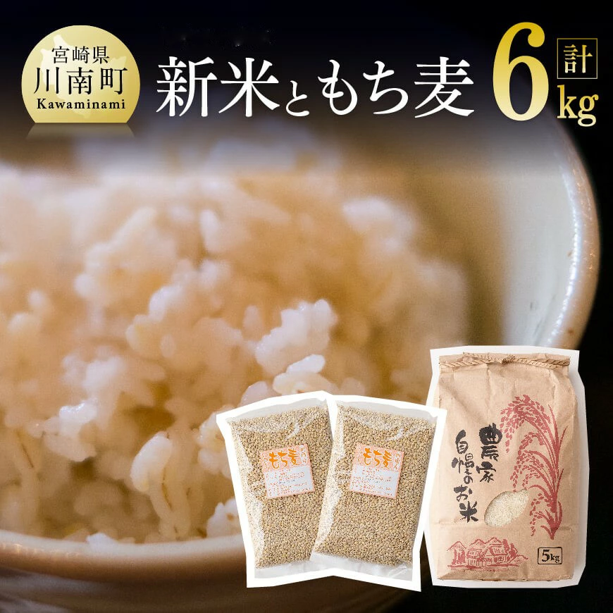 令和6年産 お米5kg(夏の笑み)ともち麦500g×2袋 こめ 精米 おにぎり[D05402]