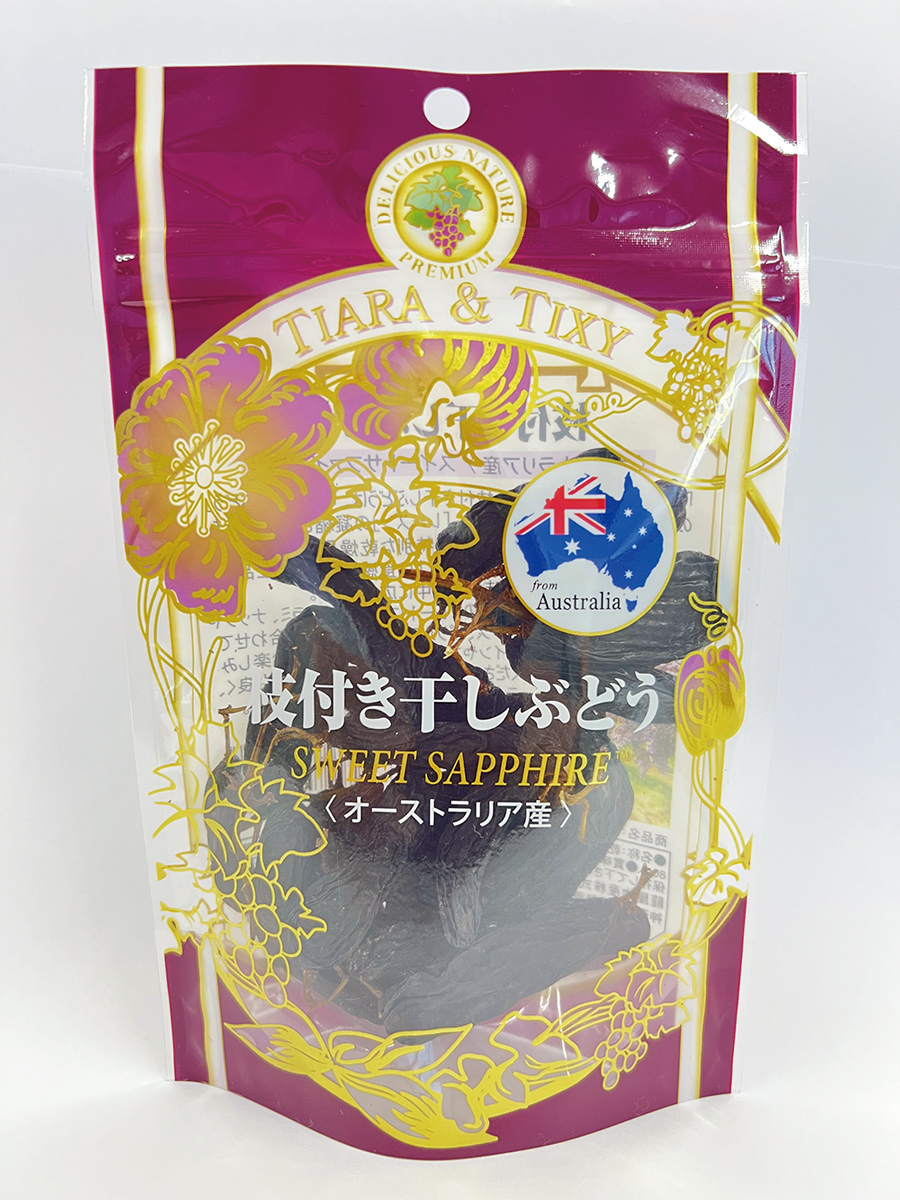 龍屋物産 枝付き干しぶどう オーストラリア産 計480g (80g×6袋)｜果物サプリメント ブドウ 葡萄 ポリフェノール 防災食品 非常食 備蓄食 保存食  [0631]