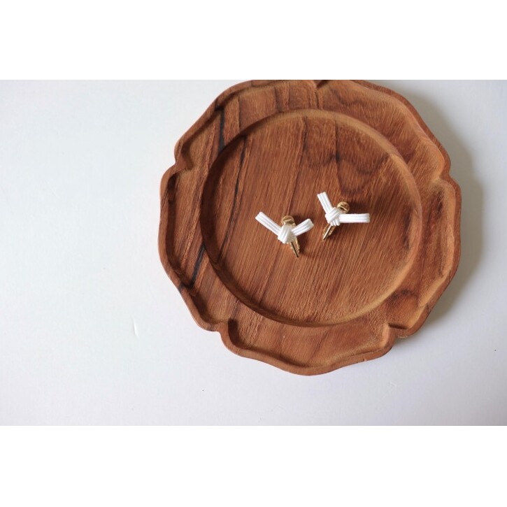 水引musubi耳飾り 白 イヤリング ［52211034］