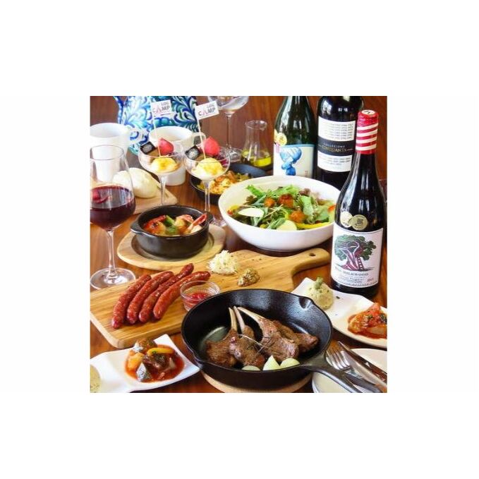 ログキャンプのランチ・ディナー共通　お食事券B(3名様)[52210449] チケット 