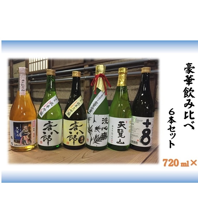 【日本酒】天覧山 豪華飲み比べ6本セット[52210360] 純米大吟醸酒 お酒 大吟醸酒 