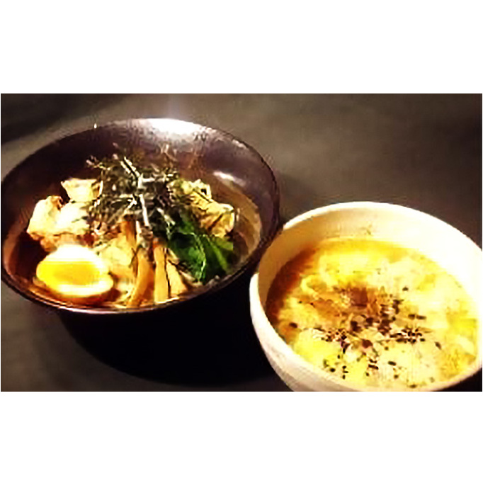 【麺屋無尽蔵】正油つけ麺 3人前[52210709] 麺類 トッピング付き ちぢれ お昼 夕飯 夜食 