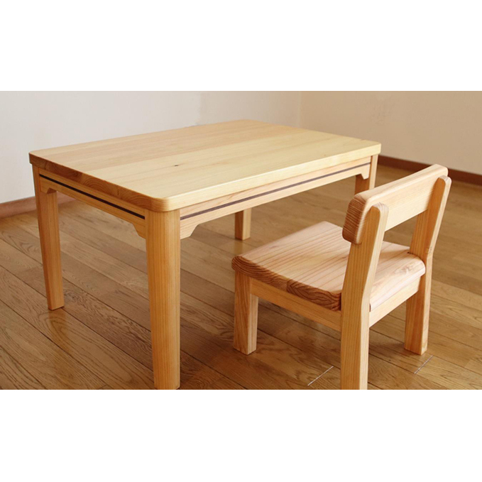 西川材のキッズテーブル＆チェア[52210741] 
