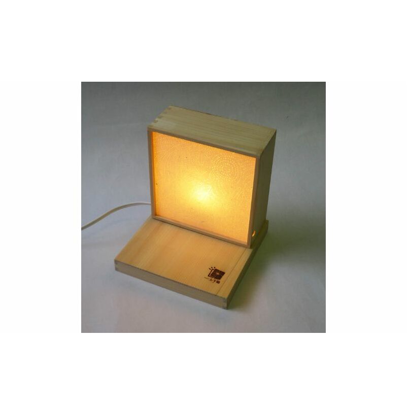 てんてんランプ[52210906] インテリア インテリアランプ 飯能西川材 ヒノキ 飯能和紙 ほのかな光 壁掛け 置き型 LED省エネ 