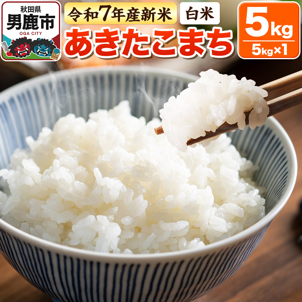 ＜令和7年産 新米＞【白米】あきたこまち 5kg