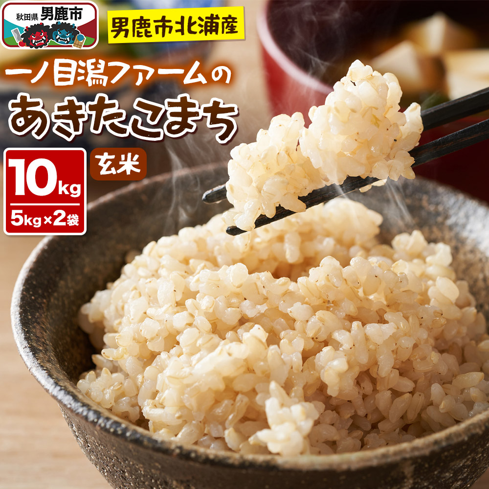 <令和7年産>「秋田県男鹿市北浦産」あきたこまち(玄米)10kg(5kg×2袋)
