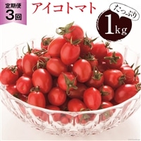 AG136【3回定期便】全国にファンがいる高級フルーツトマト アイコ たっぷり!1kg