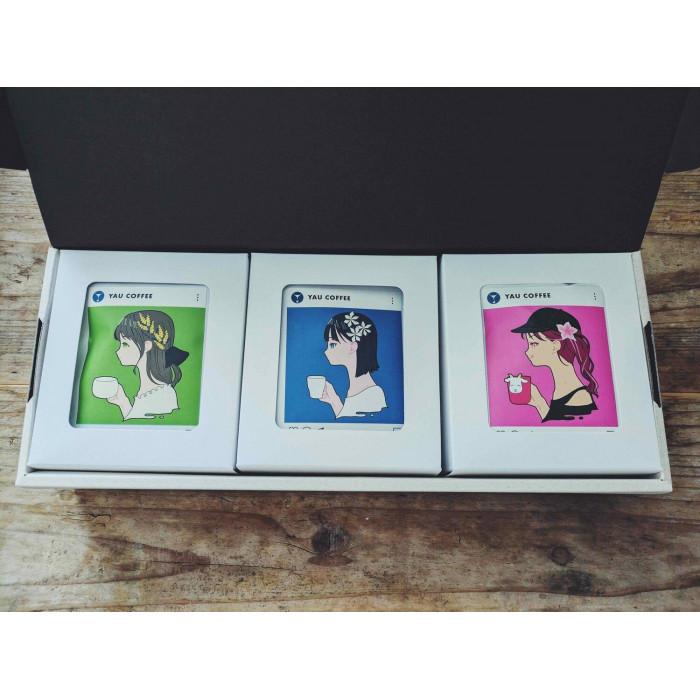 【３種類の多幸感スペシャルティコーヒー】「幸せ ドリップバッグセット(箱付き)」 ( ３種類×各５袋 合計１５袋 )