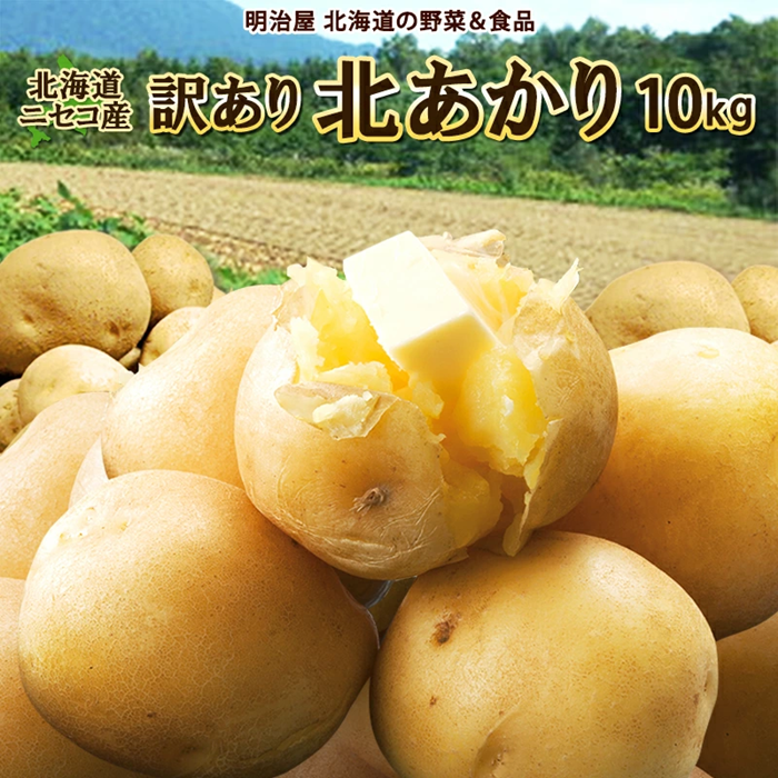<早期予約>北海道ニセコ町 訳ありじゃがいも北あかり10kg【2025年産】【3200901】
