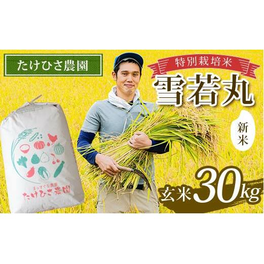 雪若丸 20kg 山形 特別栽培米 令和5年