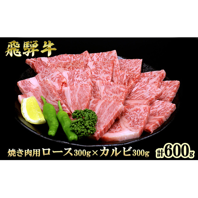 ふるさと納税 飛騨牛 ロース＆カルビ 焼肉 セット 計600g A5 和牛 牛肉 お肉 ロース カルビ 食べ比べ 焼肉用 バーベキュー BBQ |  岐阜県池田町 | JRE MALLふるさと納税