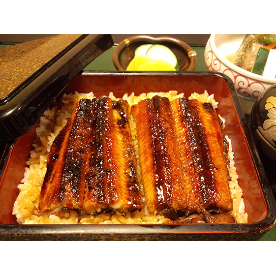 「うなぎ御膳」2名様食事券 池田温泉券付 温泉利用券 お食事券 チケット 日本料理店 旬の素材 地元食材 特製 たれ 丁寧 ブランド米 ハツシモ 御飯 お重 季節 小鉢 香物 汁物