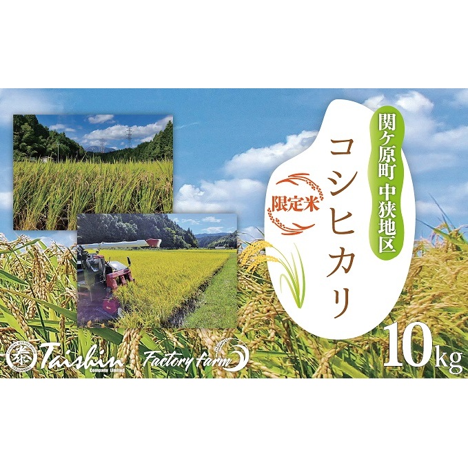 令和7年度 関ケ原町中挾地区限定米 コシヒカリ 精米 10kg 白米